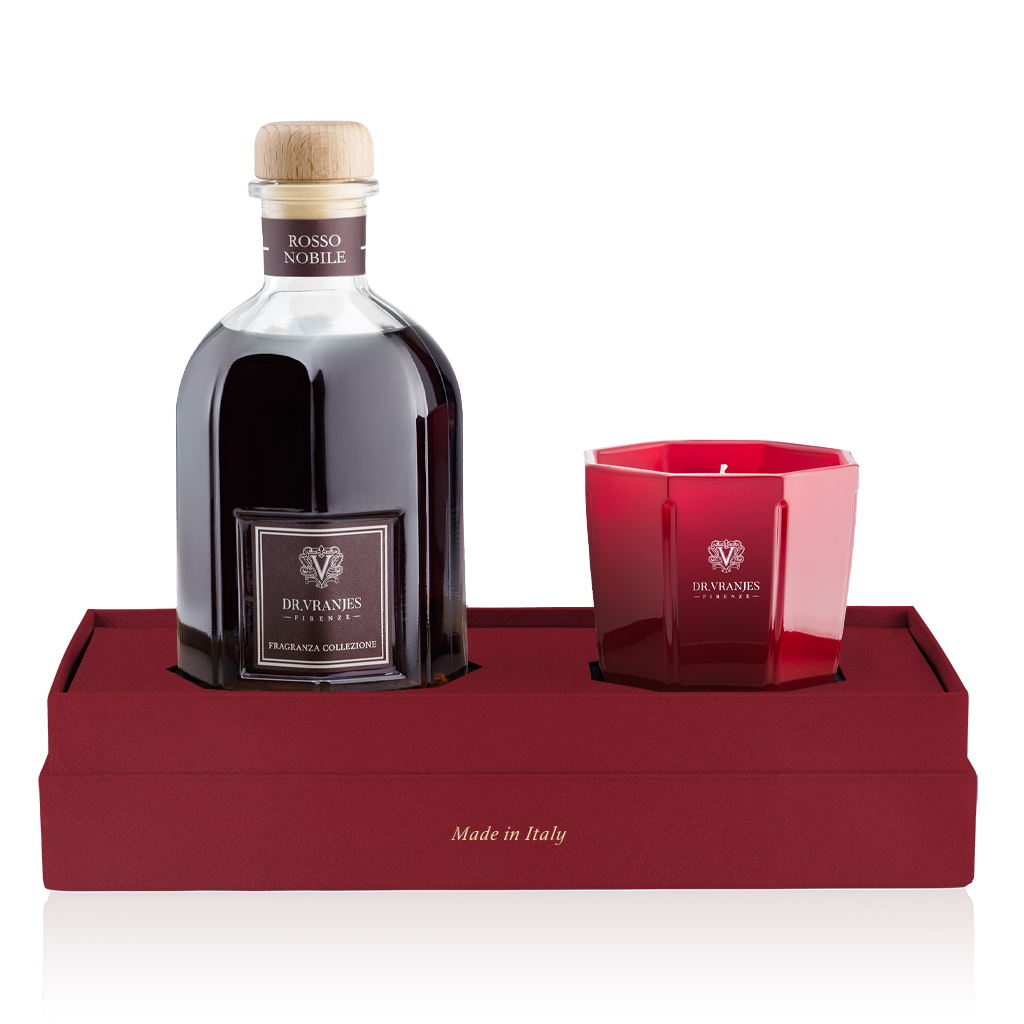 dr. Vranjes Gift Box Rosso Nobile - Candle & Diffuser