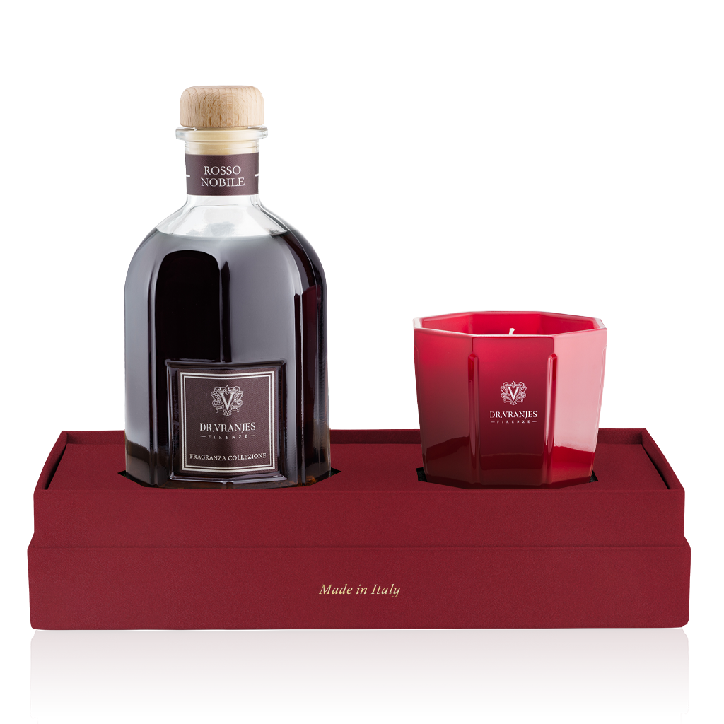 dr. Vranjes Coffret Cadeau Rosso Nobile - Bougie & Diffuseur